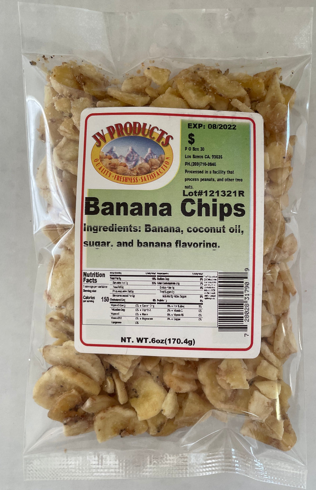 Banana Chips 6oz.
