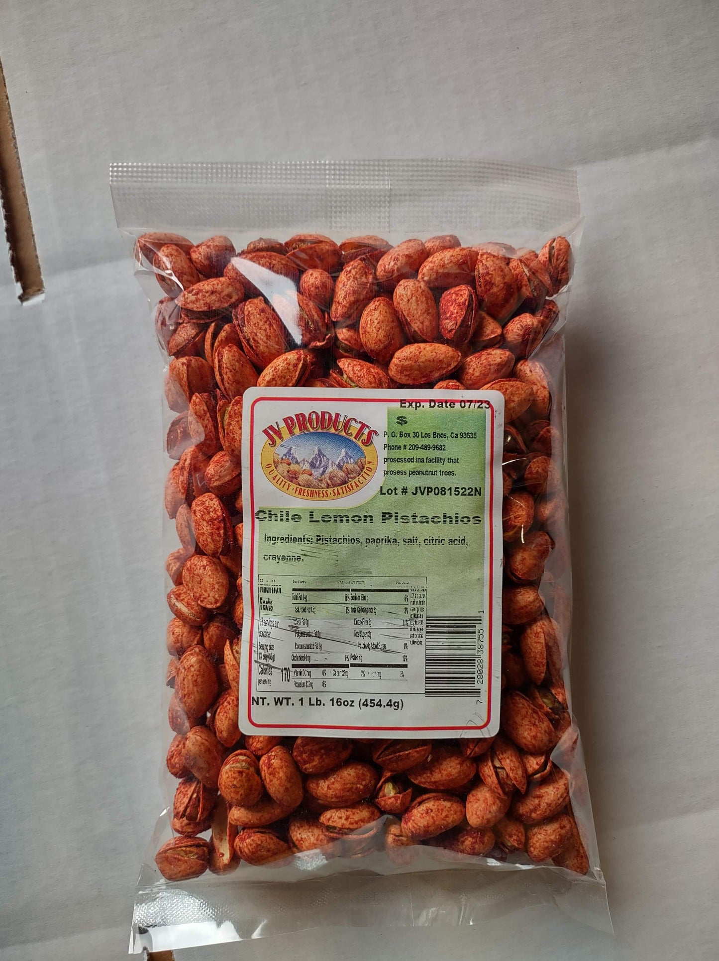 Chile Lemon Pistachios 7oz