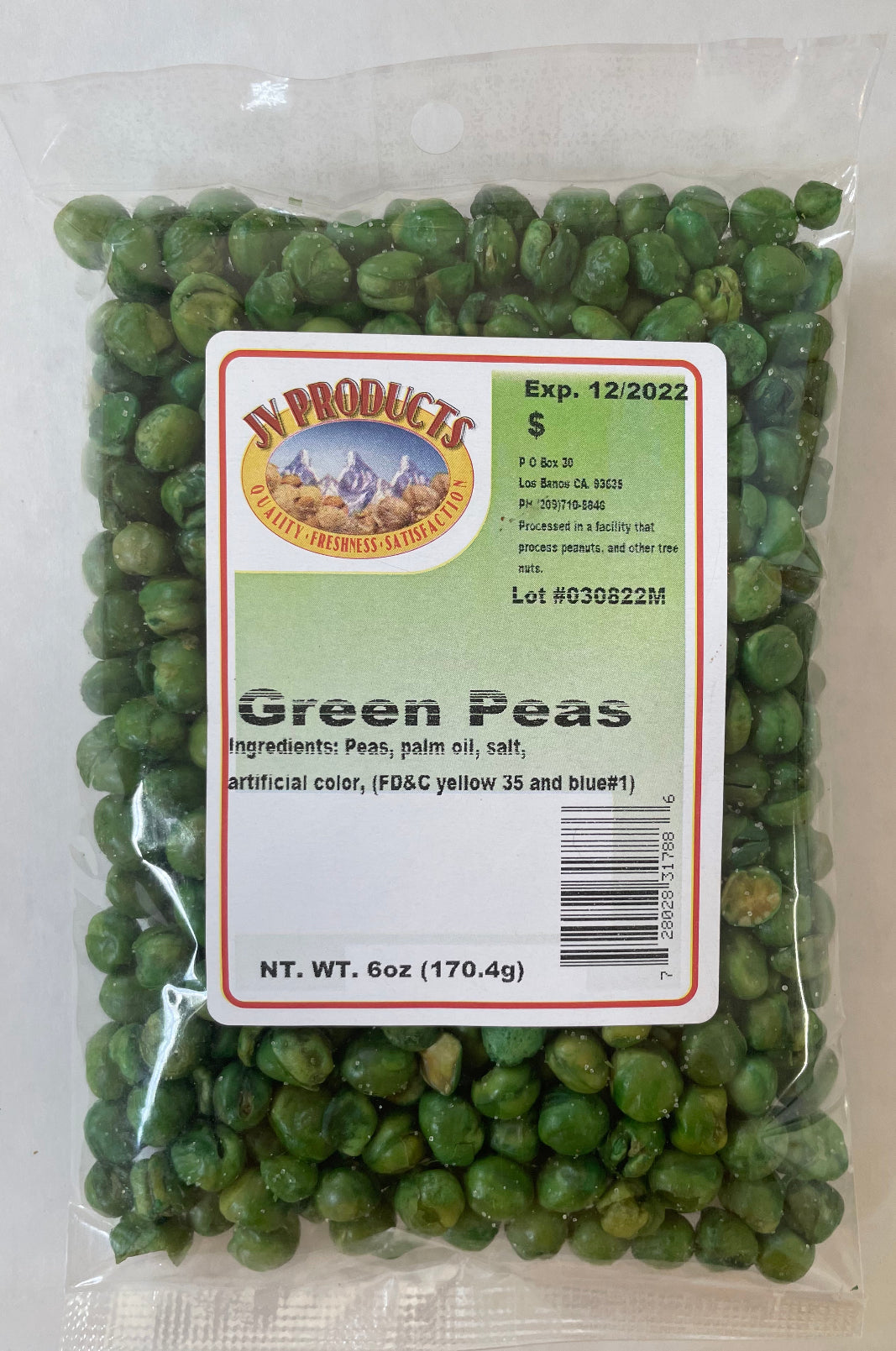 Green Peas 6oz.
