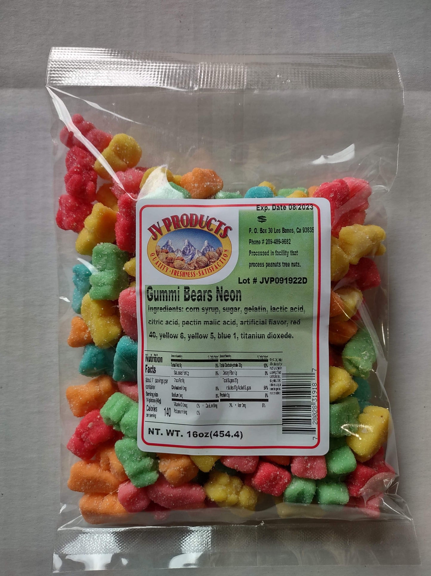 Gummy Bears Neon 1 Lb.