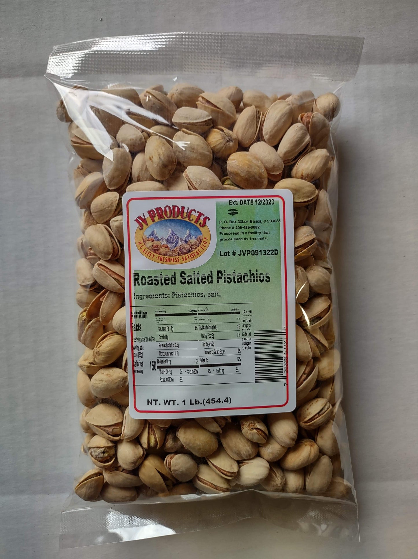 Roasted Pistachios Salted In Shell 1 Lb.